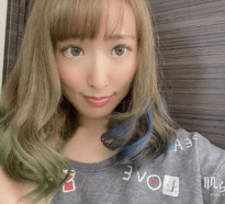 ミステリアスブルー×ボタニカルグリーンを塗ったところ